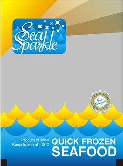 Sea Sparkle PREMIUM QUALITY Sea Caught Product of India Keep frozen at -18C QUICK FROZEN SEAFOOD