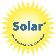Solar Wir arbeiten mit der Kraft der Sonne