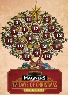 MAGNERS IRISH CIDER 17 DAYS OF CHRISTMAS 8TH-24TH DEC