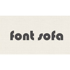 font sofa