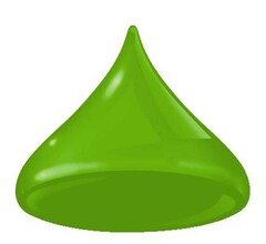 The mark consists of a two dimensional conical configuration coloured green and shaded to look as though it is three dimensional.