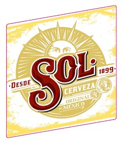 SOL DESDE 1899 CERVEZA ORIGINAL DE MEXICO