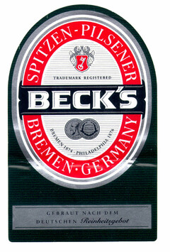 BECK'S SPITZEN - PILSENER BREMEN · GERMANY