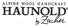 ALPINE WOOL HANDCRAFT HAUNOLD by Zacher