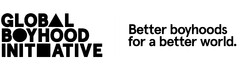 GLOBAL BOYHOOD INITIATIVE Better boyhoods for a better world .