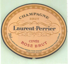 CHAMPAGNE BRUT Laurent-Perrier CUVÉE ROSE BRUT 750 ml ELABORE PAR LAURENT-PERRIER TOURS-SUR-MARINE ARRT DE REIMS FRANCE 12% vol. PRODUCE OF FRANCE NM-235-C01
