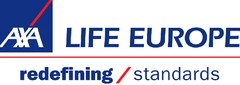 AXA LIFE EUROPE redefining / standards