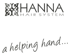 HANNA HAIR SYSTEM a helping hand...