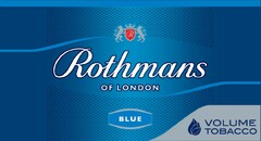 R ROTHMANS OF LONDON BLUE, VOLUME TOBACCO