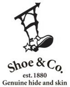 Shoe & Co. est. 1880 Genuine hide and skin