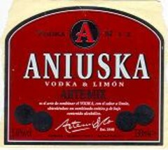 ANIUSKA VODKA & LIMON ARTEMI