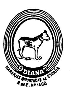 DIANA NARANJAS IMPORTADAS DE ESPAÑA R N E. Nº 1608