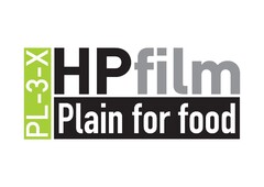 PL-3-X HPfilm Plain for food