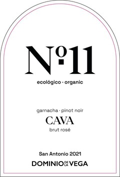 Nº11 ecológico.organic garnacha.pinot noir CAVA brut rosé San Antonio 2021 DOMINIO DE LA VEGA
