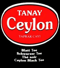 TANAY Ceylon YAPRAK ÇAYI Blatt Tee Schwarzer Tee Thé noir Ceylon Black Tea