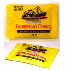 REGULAR ANISEED LOFTHOUSE'S FISHERMAN'S FRIEND ANISEED FLAVOURED LOZENGES