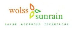 wolss sunrain SOLAR ADVANCED TECHNOLOGY