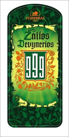 STUMBRAS 1906 Zalios Devynerios 999