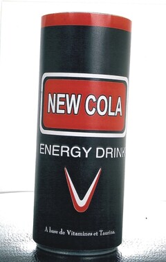 NEW COLA ENERGY DRINK A base de Vitamines et Taurina.