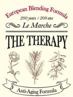 THE THERAPY Anti-Aging Formula European Blending Formula 200 years/200 ans Le Marche