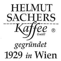 HELMUT SACHERS Kaffee GmbH gegründet 1929 in Wien