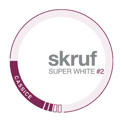 skruf SUPER WHITE #2 CASSICE