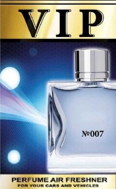 VIP º007 PERFUME AIR FRESHNER FOR YOUR CARS AND VEHICLES