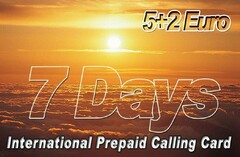 5+2 Euro 7 Days International Prepaid Calling Card