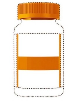 The colors white and orange are claimed as a feature of the mark. The mark consists of a specific design feature appearing on the front packaging of the goods which consists of two white rectangles separated by a rectangle of orange and bordered on two side by orange. The dotted lines shown on the drawing are used to show the position of the mark on the packaging for the goods are not part of the mark.