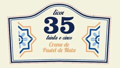 Licor 35 trinta e cinco Creme de Pastel de Nata