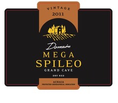 VINTAGE 2011 DOMAIN MEGA SPILEO GRAND CAVE DRY RED ACHAIA PROTECTED GEOGRAPHICAL INDICATION