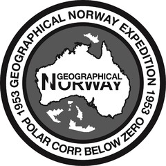 1953 GEOGRAPHICAL NORWAY EXPEDITION 1953 POLAR CORP. BELOW ZERO GEOGRAPHICAL NORWAY