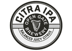 CITRA IPA OPEN GATE BREWERY BALANCED JUICY CITRUS