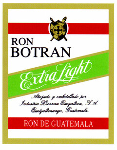 RON BOTRAN Extra Light RON DE GUATEMALA