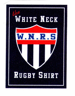 the WHITE NECK W.N.R.S RUGBY SHIRT