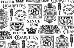 FILTER CIGARETTES FACTORY No. 25 20 DIST. OF VA. U.S. I.R. CIGARETTES CLASS A 20 SINCE 1896 CIGARETTES FILTER KS 20