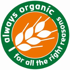 always organic for all the right reasons