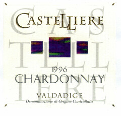 CASTELLIERE 1996 CHARDONNAY VALDADIGE Denominazione di Origine Controllata