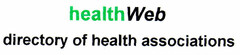 healthWeb directory of health associations