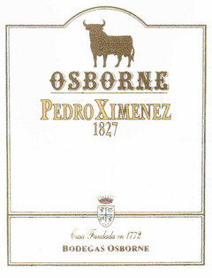 OSBORNE PEDRO XIMENEZ 1827