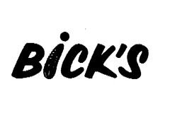 BICK'S
