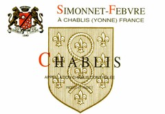 SIMONNET-FEBVRE À CHABLIS (YONNE) FRANCE CHABLIS APPELLATION CHABLIS CONTRÔLÉE PRODUIT DE FRANCE