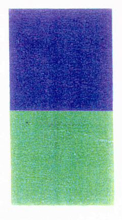 The mark consists of the combination of the colours blue (pantone 293) and green (pantone 354) applied to fascia boards, signs, the interior of premises, marketing and promotional materials, business stationery (including chequebooks, paying-in books and slips, credit cards, debit cards, cash cards, bank statements and letterheads) and business equipment (including cash dispensers and deposit equipment), all used for the provision of banking and financial services.