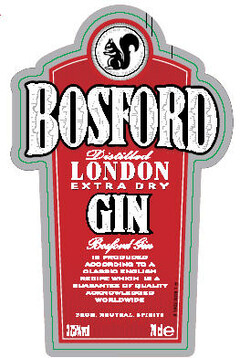BOSFORD GIN Distilled LONDON EXTRA DRY
