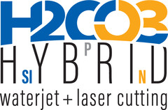 H2C03 Hybrid waterjet + laser cutting