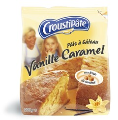 CroustiPâte Pâte à Gâteau Vanille Caramel aux éclats de caramel