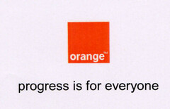 orange progress is for everyone