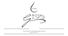 ROYAL GOLD   THE SPIRIT OF SPARKLING TASTE     - NON ALCOHOLIC -   N.A.B.