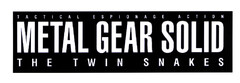 TACTICAL ESPIONAGE ACTION METAL GEAR SOLID THE TWIN SNAKES