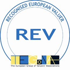 RECOGNISED EUROPEAN VALUER 
REV
TEGoVA
The European Group of Valuers' Associations